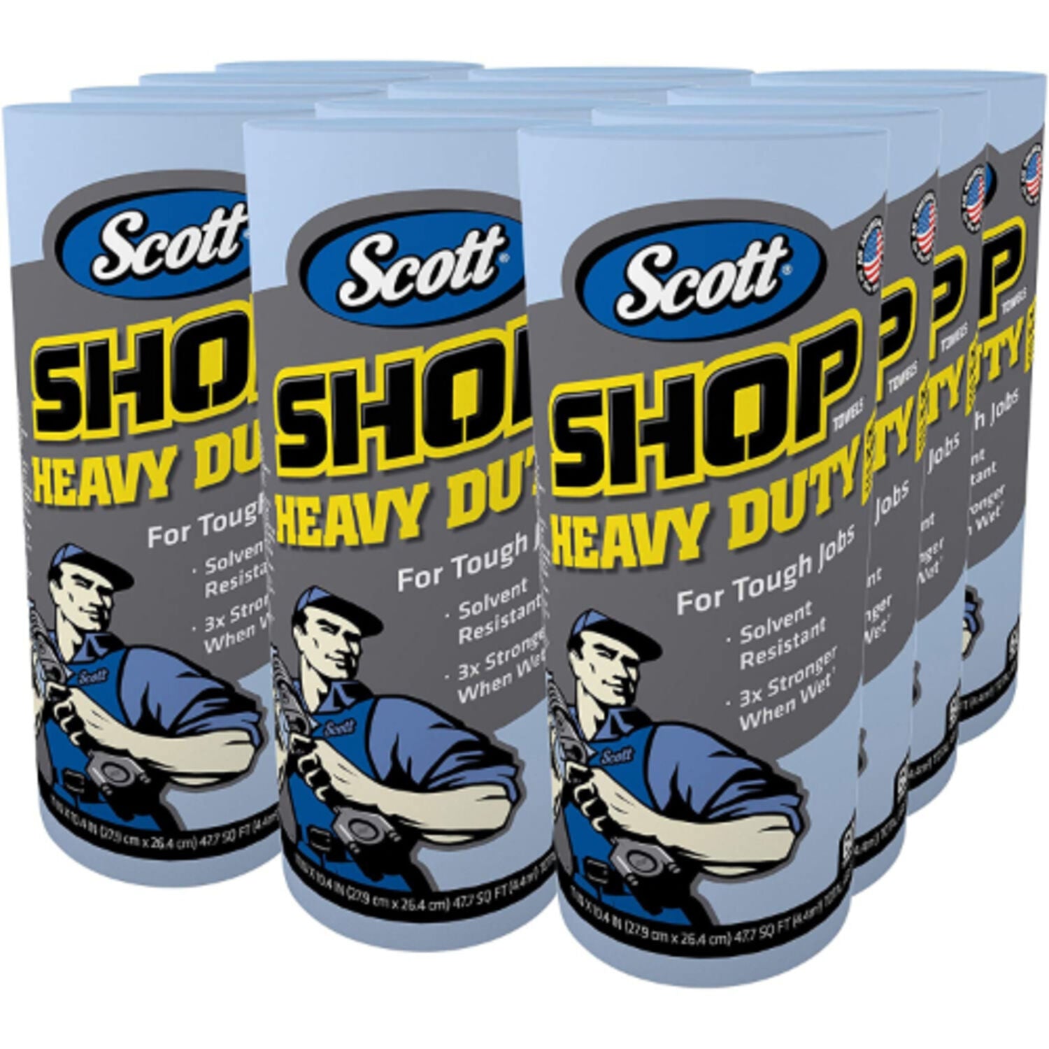 SCOTT - SCOTT HD SHOP TOWEL RL BLU 60CT