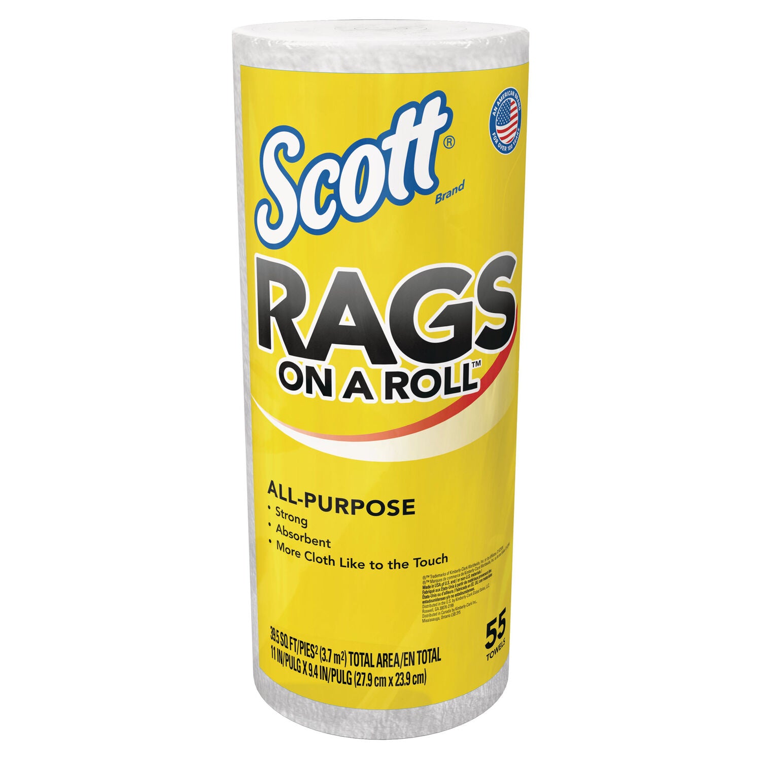 SCOTT - SCOTT RAGS ON A ROLL WHIT 60CT