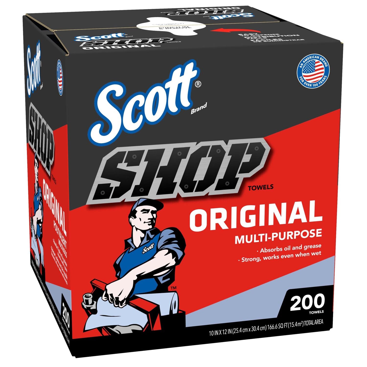 SCOTT - SCOTT SHOPTWL BLUE 200CT 8BX/CA