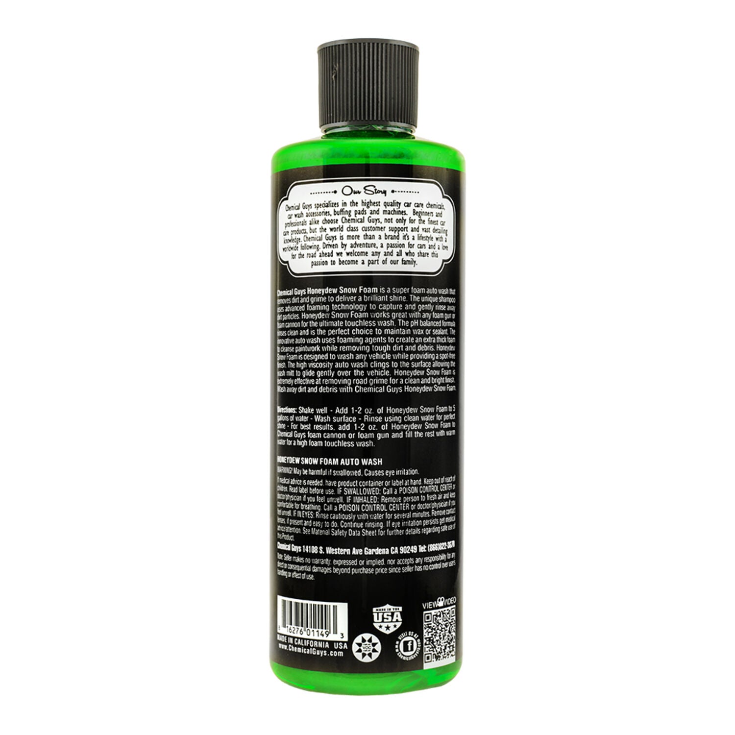 CHEMICAL GUYS - HONEYDEW SNOW FOAM WASH 6/16 OZ
