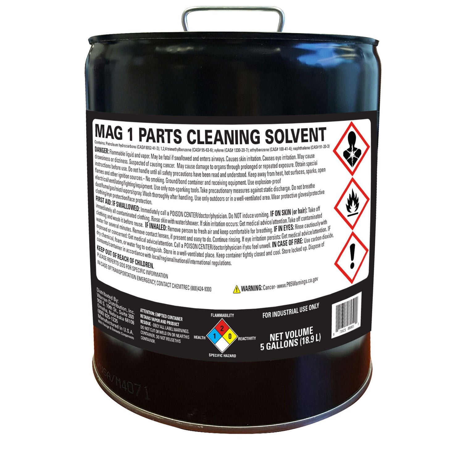 MAG 1 - PARTS CLEANING SOLVENT 5 GALLON