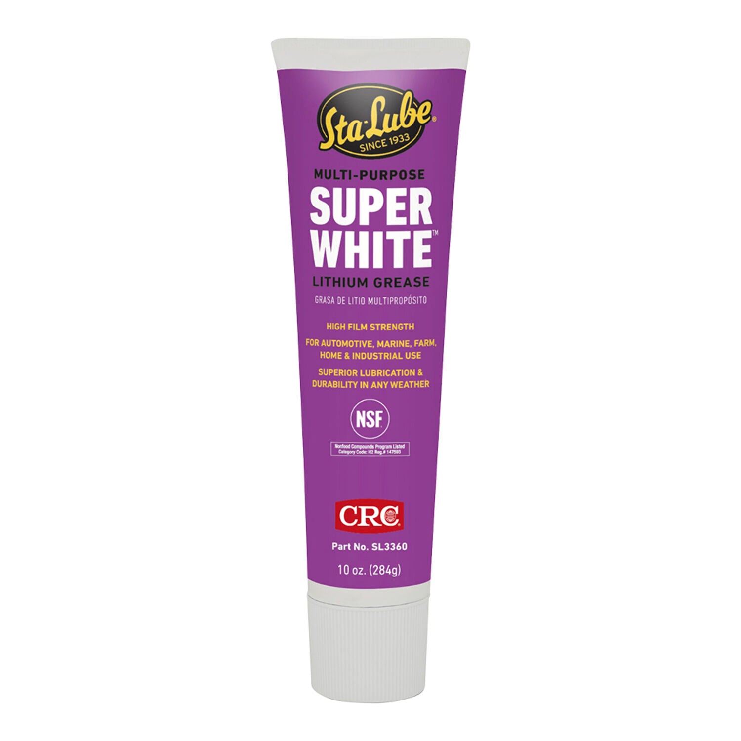STA LUBE - STALUBE WHITE GREASE 10 OZ TUBE