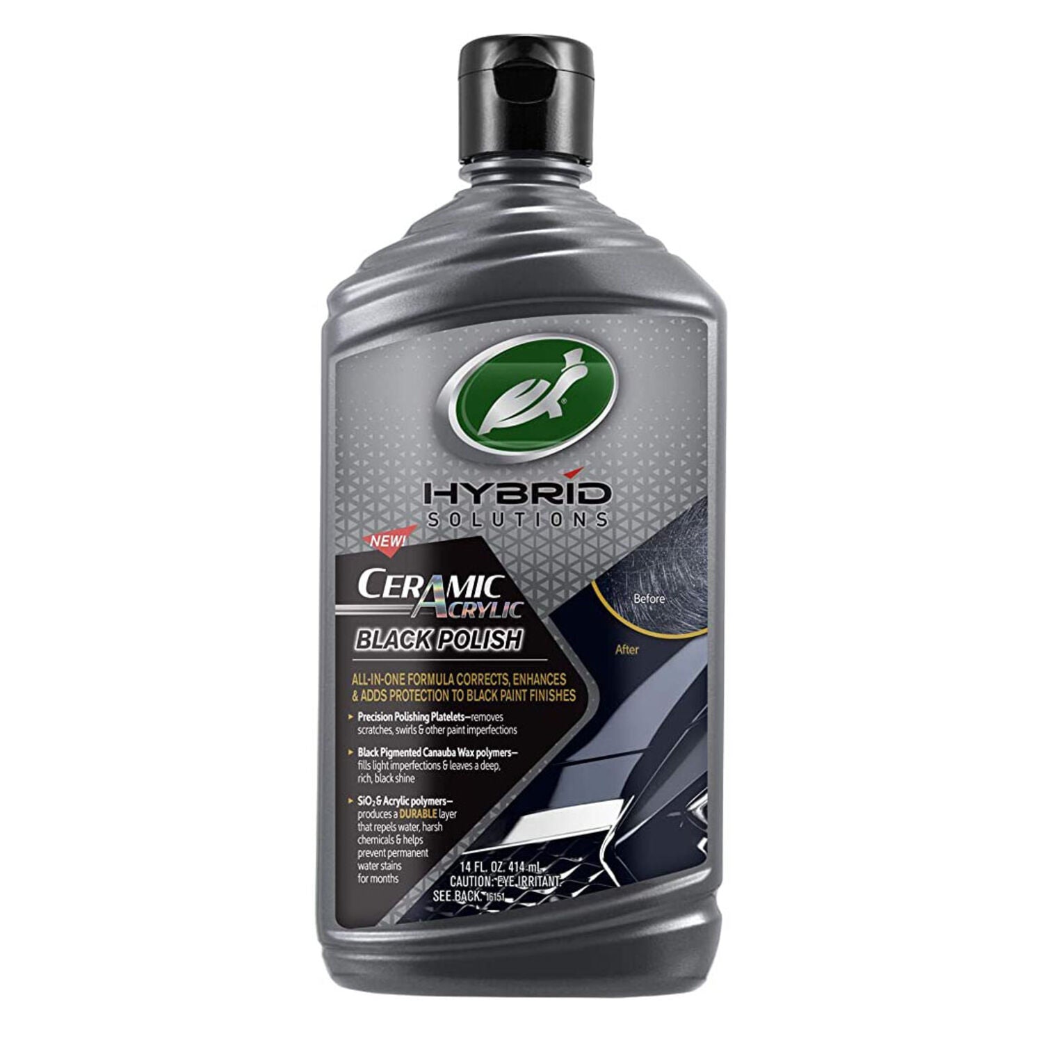 TURTLE WAX - TURTLE HS CERAM BLK PLSH 6/14OZ