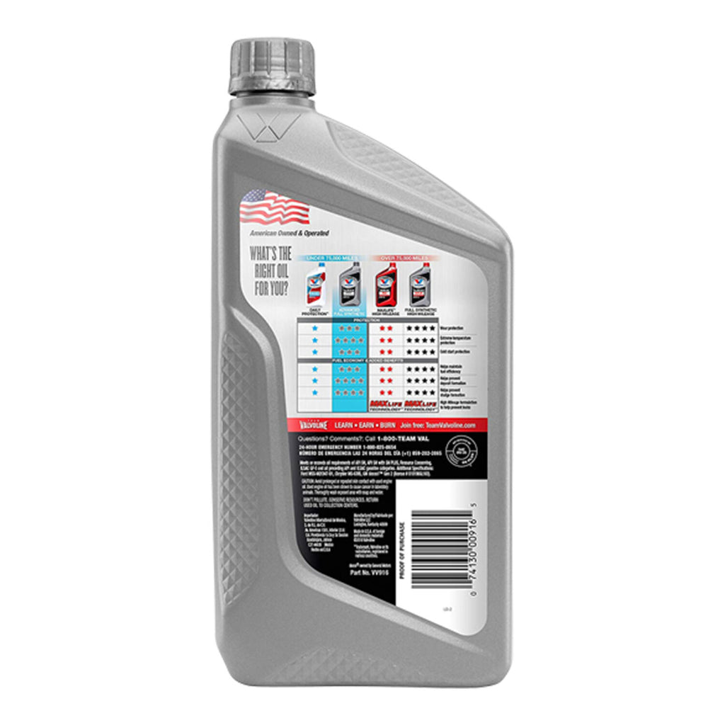 VALVOLINE - VALVOLINE SYNPOWER 0W20 6/1QT
