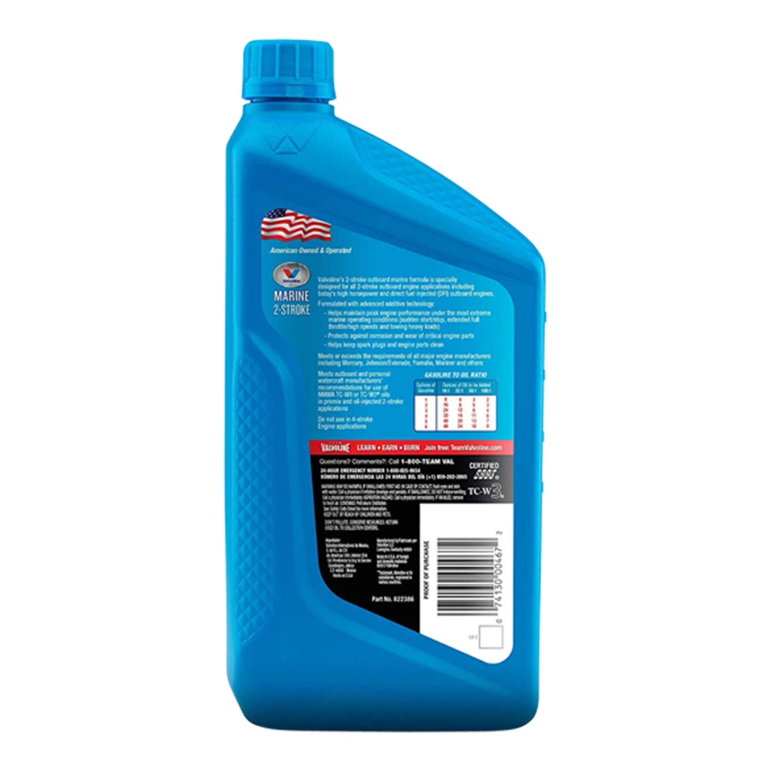 VALVOLINE - VALVOLINE 2CYCLE 50:1 6/1QT