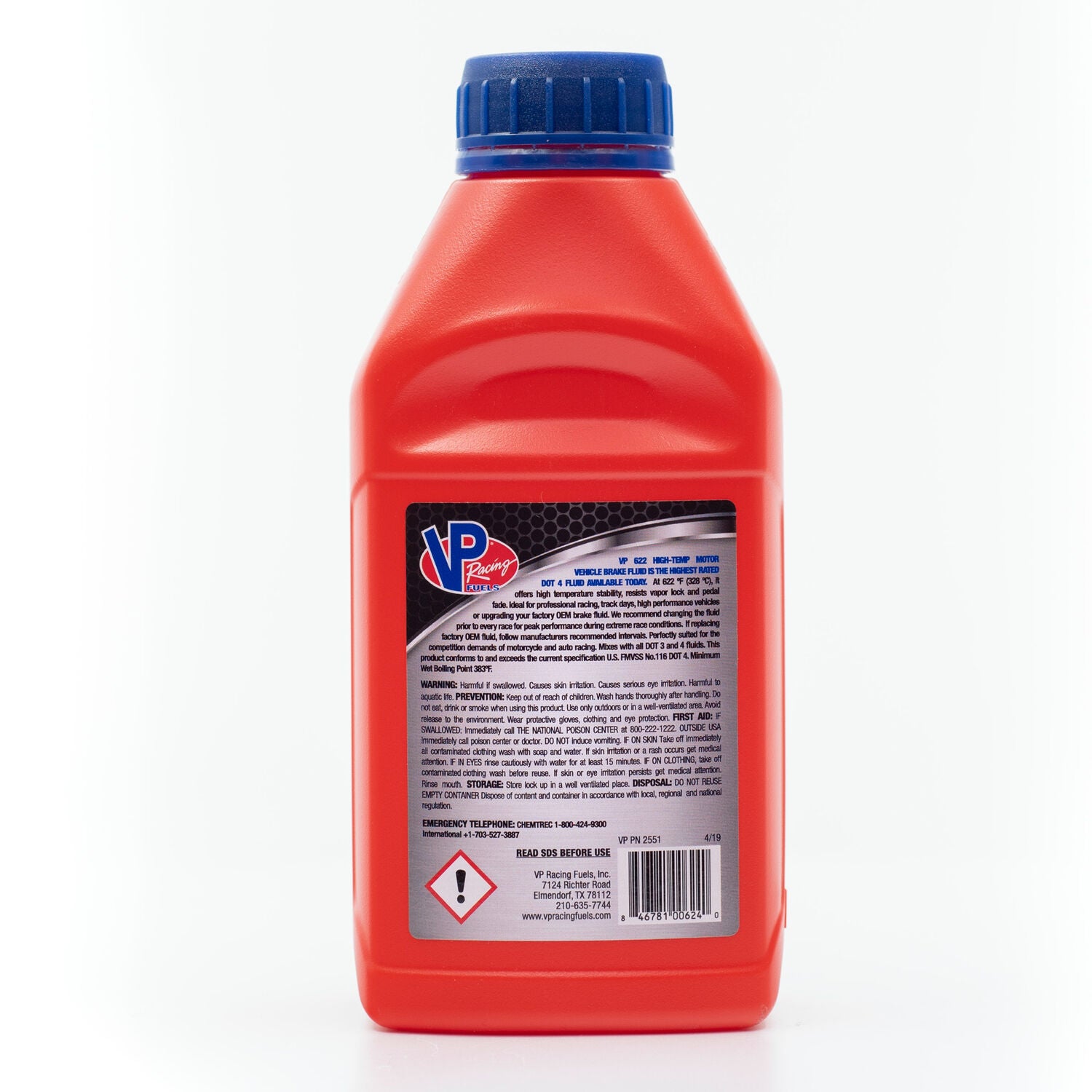 VP RACING FUELS - VP RACING BRAKE FLUID 12/500ML