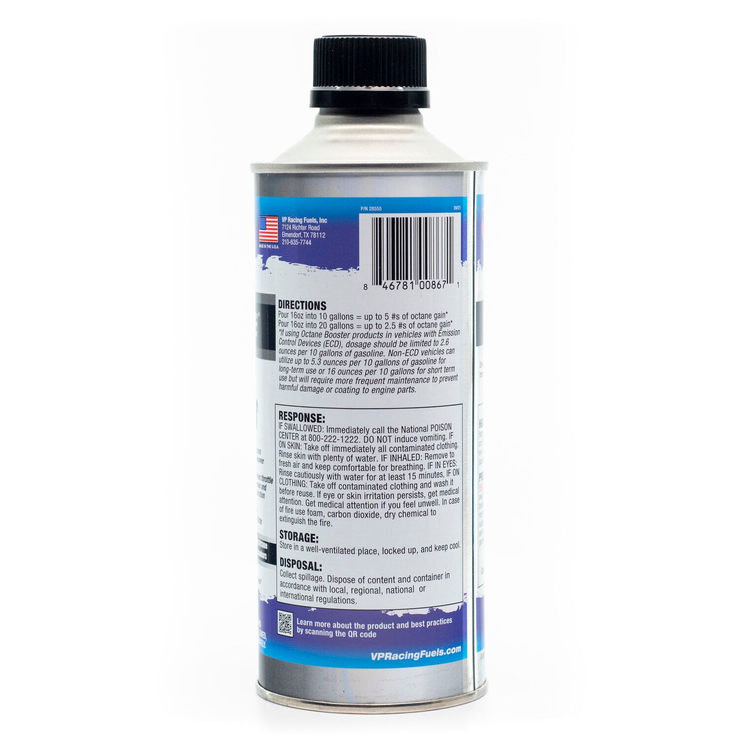 VP RACING FUELS - VP OCTANE BOOSTER UNLEADED 8/16