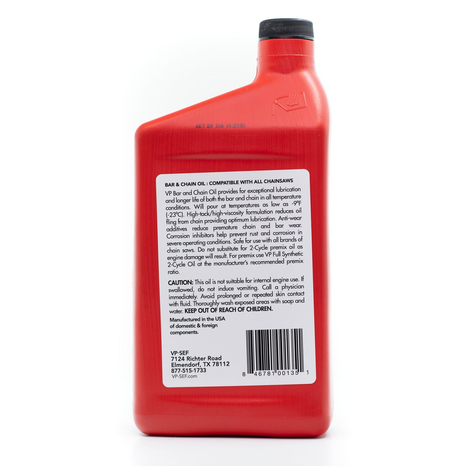 VP RACING FUELS - VP BAR & CHAIN OIL 12/32OZ