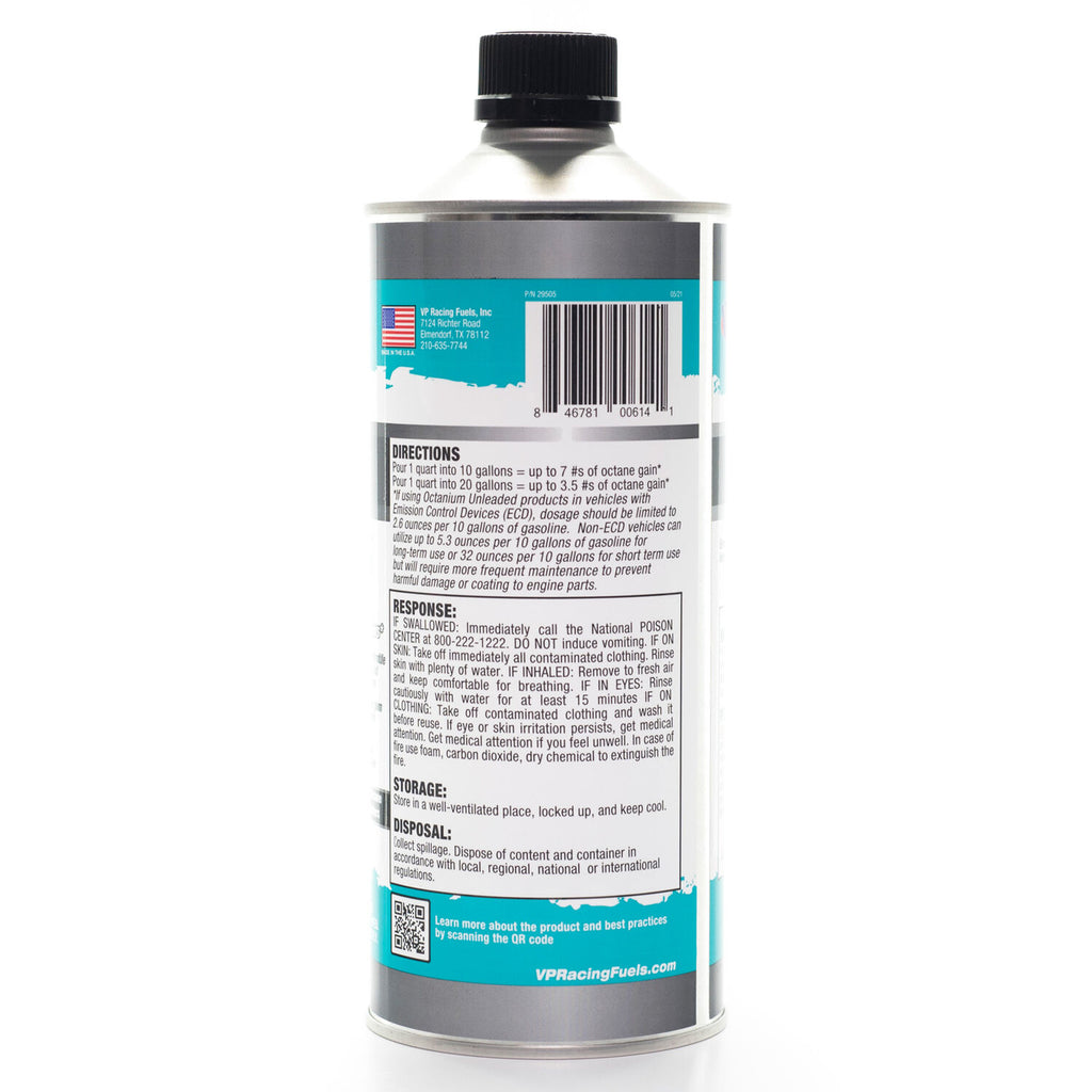 VP RACING FUELS - VP OCTANIUM UNLEADED 8/32OZ