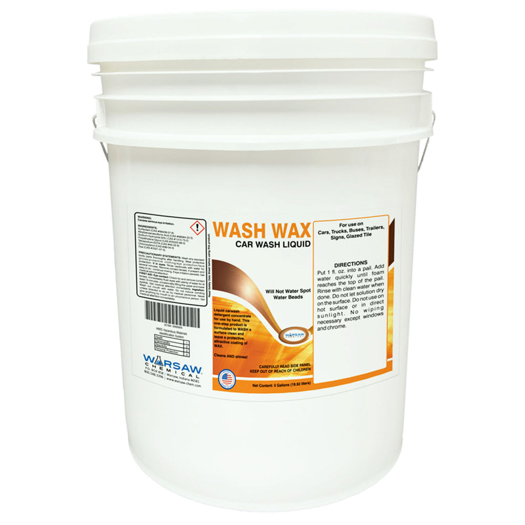 WARSAW CHEMICAL - CAR WASH/WAX LIQUID 5GAL